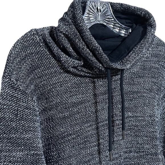 Aeropostale Funnel Neck Turtleneck Pullover Black Gray Medium - Picture 2 of 4